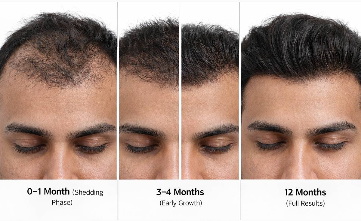 Hair Transplant Treatment Before and After Results
